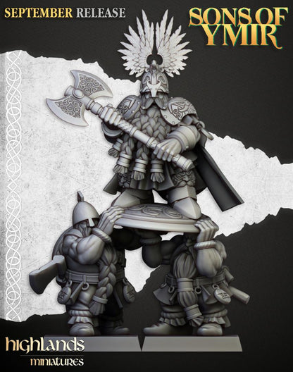 Dwarf King Ulric of Thrym Heim Highland Miniatures Hero Various Scales (US tariffs are pre-paid by us)