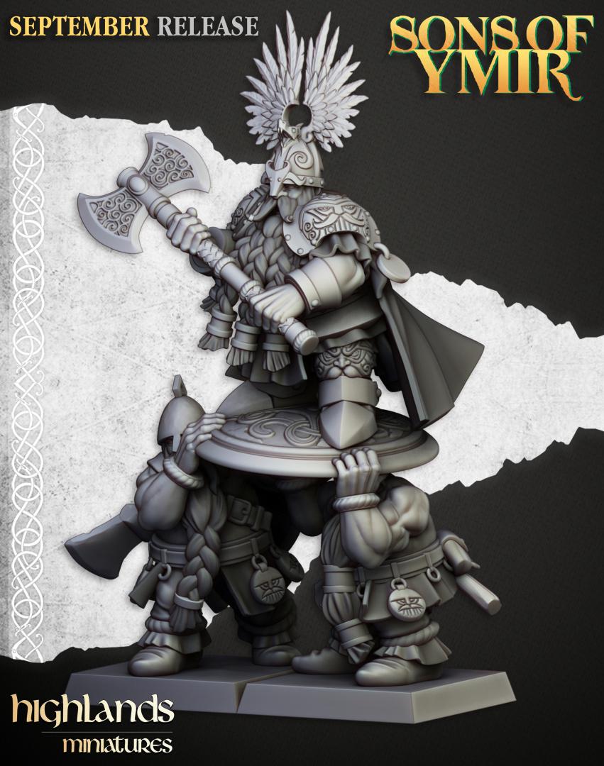 Dwarf King Ulric of Thrym Heim Highland Miniatures Hero Various Scales (US tariffs are pre-paid by us)