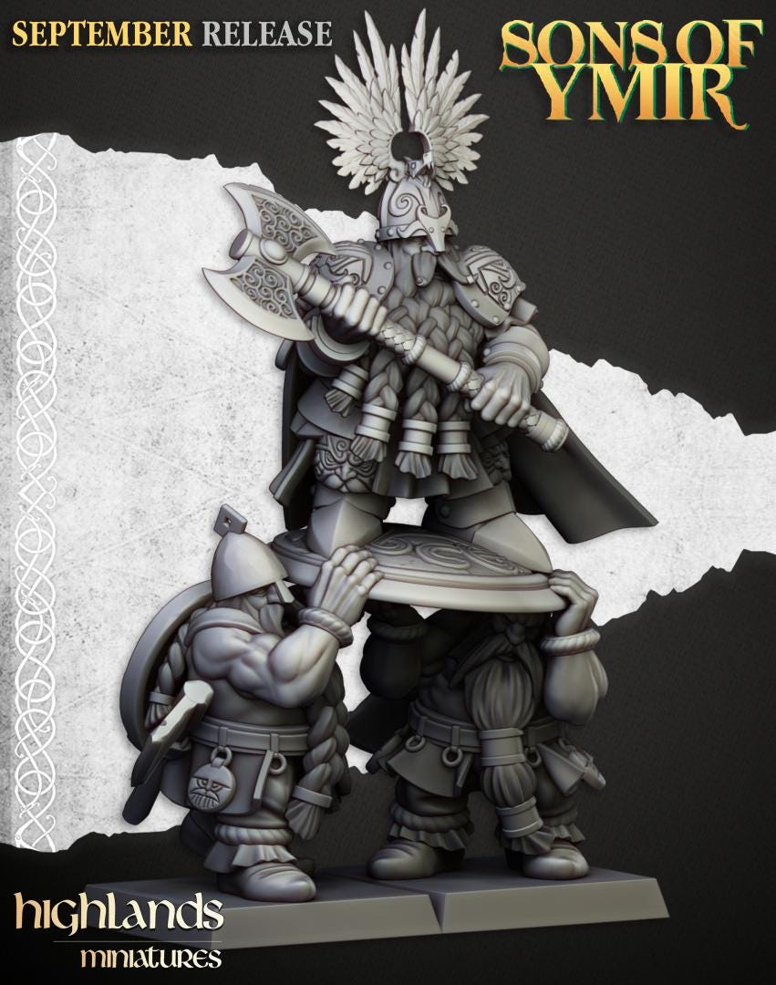 Dwarf King Ulric of Thrym Heim Highland Miniatures Hero Various Scales (US tariffs are pre-paid by us)
