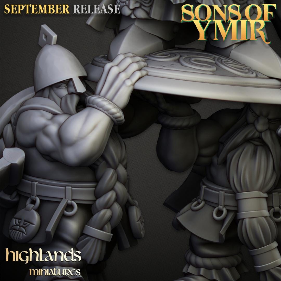 Dwarf King Ulric of Thrym Heim Highland Miniatures Hero Various Scales (US tariffs are pre-paid by us)