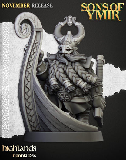 Dwarf Sea Lord Highland Miniatures Hero Various Scales (US tariffs are pre-paid by us)