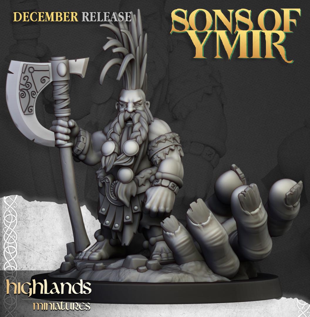 Dwarf Giant Seeker with Scenic Base Highland Miniatures Hero Various Scales (US tariffs are pre-paid by us)