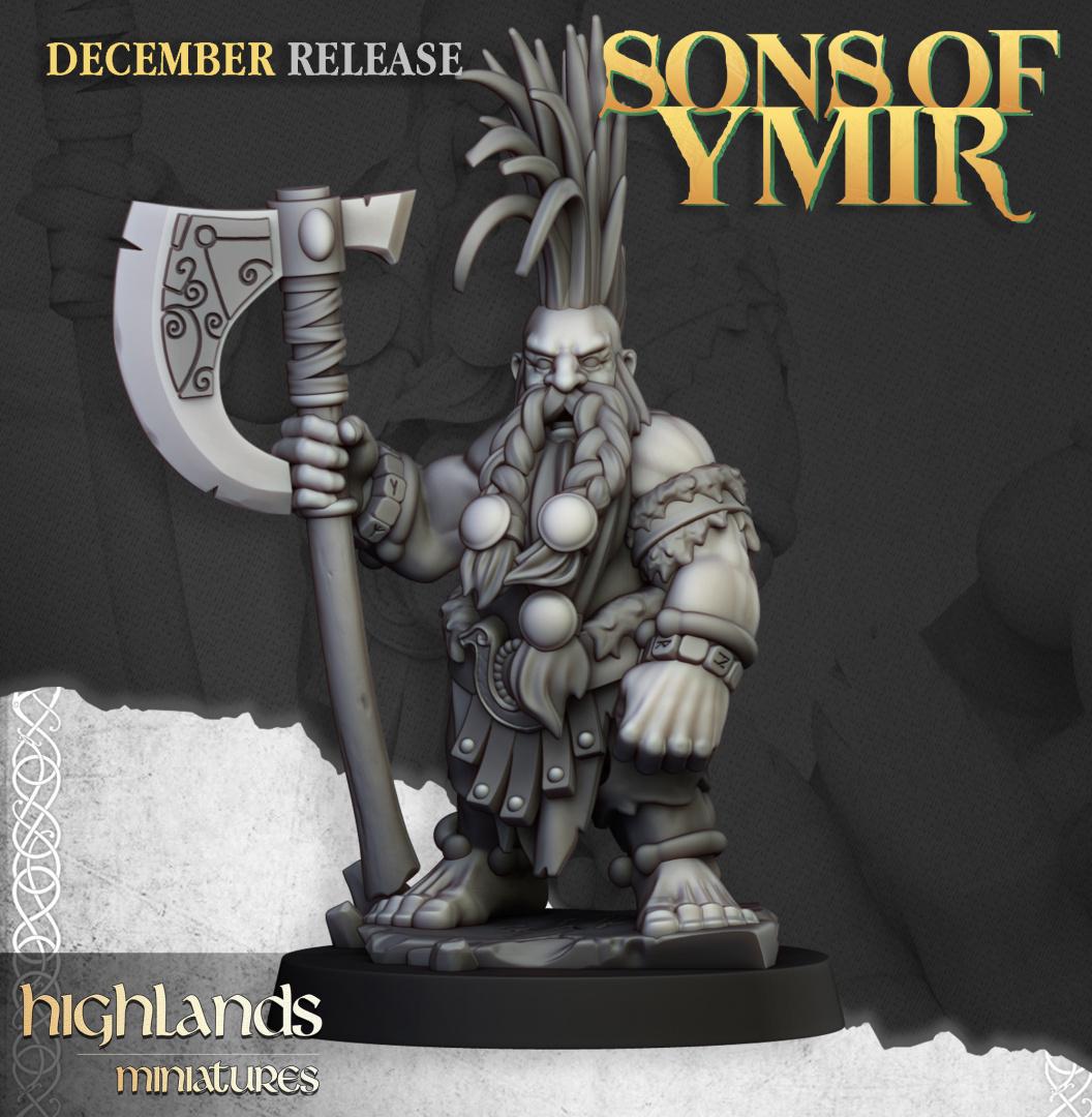 Dwarf Giant Seeker with Scenic Base Highland Miniatures Hero Various Scales (US tariffs are pre-paid by us)
