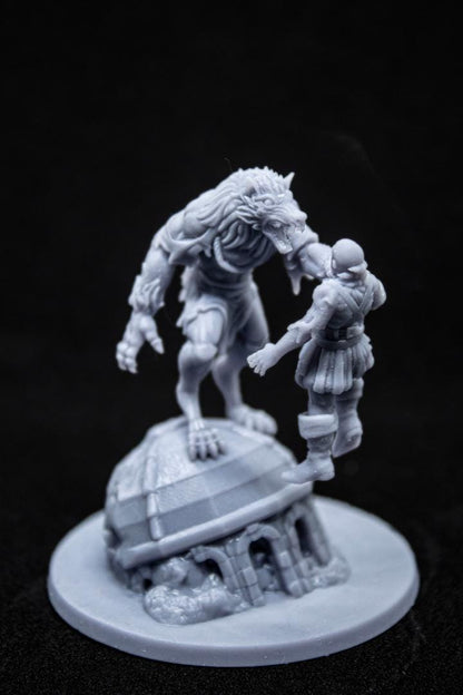 Werewolves with Scenic Bases 3 models Highland Miniatures Various Scales (US tariffs are pre-paid by us)