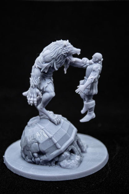 Werewolves with Scenic Bases 3 models Highland Miniatures Various Scales (US tariffs are pre-paid by us)