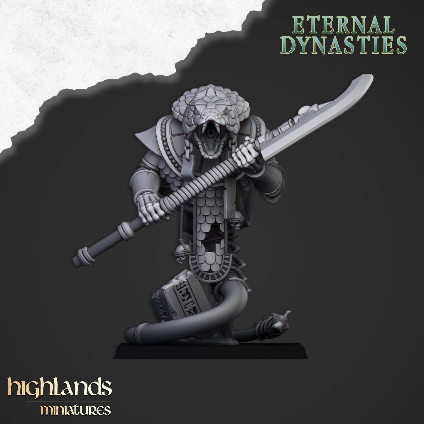 Wadjets Monstrous Infantry 3 models Highland Miniatures Various Scales (US tariffs are pre-paid by us)