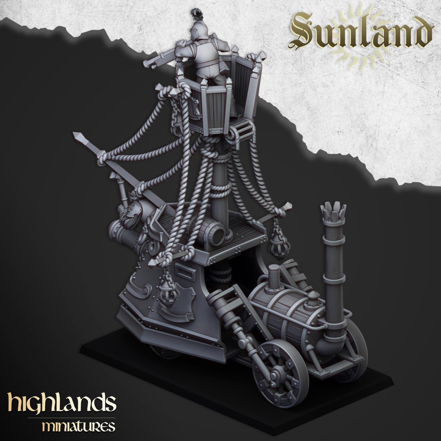 Sunland Ironclad Battleship Highland Miniatures War Machine various scales (US tariffs are pre-paid by us)