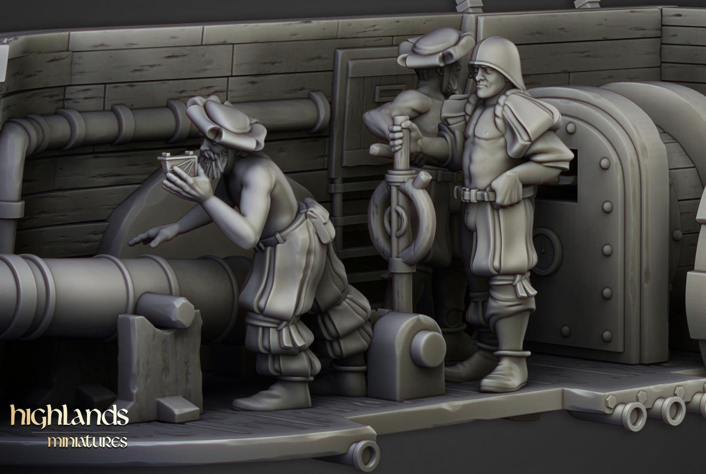 Sunland Steam Tank Iron Opinicus Highland Miniatures War Machine various scales (US tariffs are pre-paid by us)