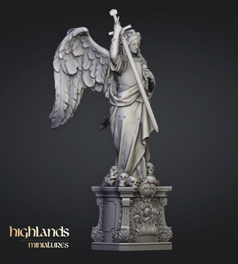Statue of Saint Helena Highland Miniatures Terrain Various Scales (US tariffs are pre-paid by us)