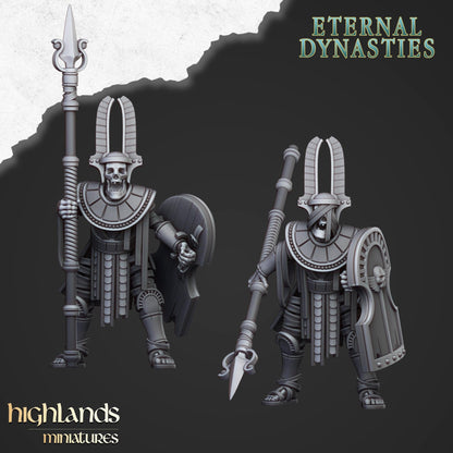 Eternal Pharaoh Funeral Ship with Crew Highland Miniatures Undead Various Scales (US tariffs are pre-paid by us)