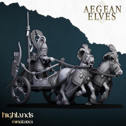 Aegean Elven Chariot Highland Miniatures Various Scales (US tariffs are pre-paid by us)