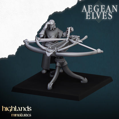 Aegean Elves Ballista with Crew Highland Miniatures Various Scales (US tariffs are pre-paid by us)