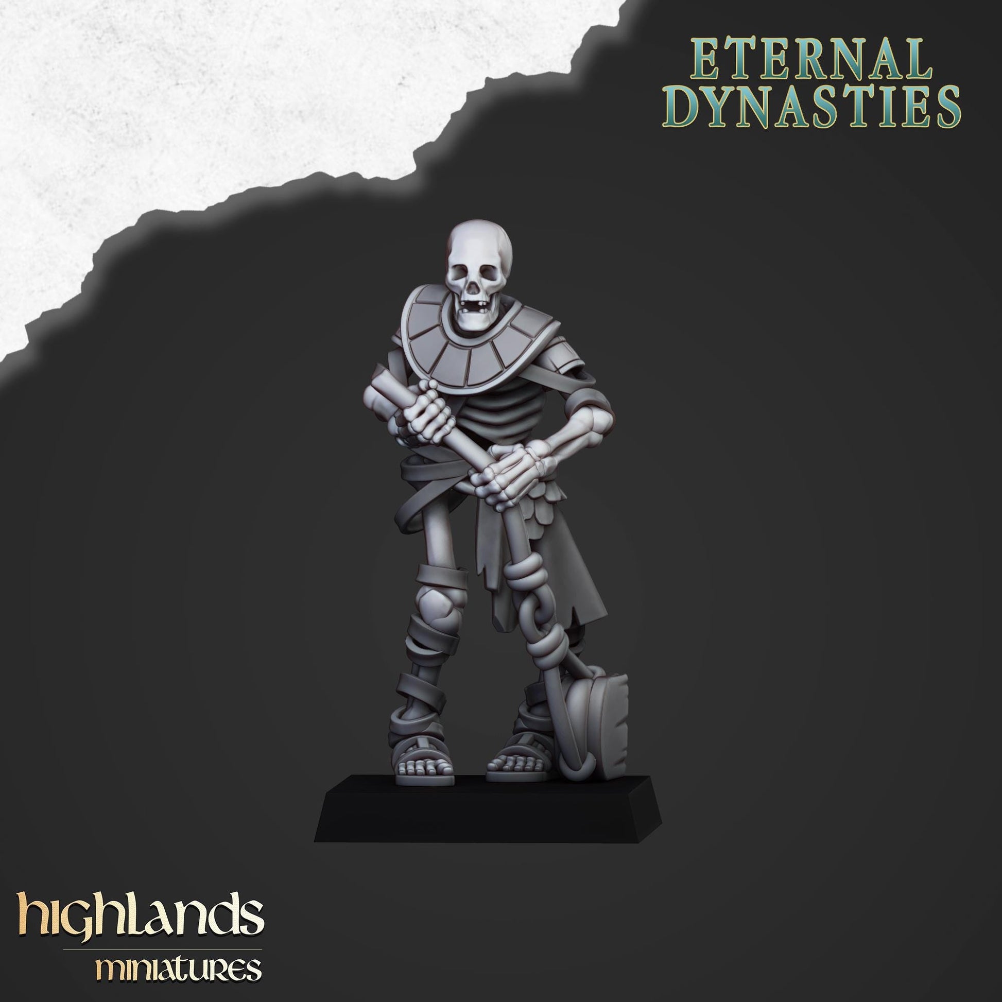 Eternal Ancient Stone Thrower with Crew Highland Miniatures Undead Various Scales (US tariffs are pre-paid by us)