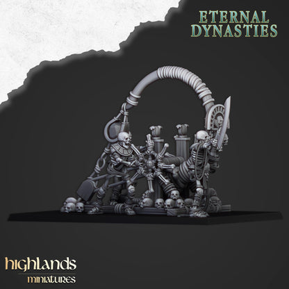 Eternal Ancient Stone Thrower with Crew Highland Miniatures Undead Various Scales (US tariffs are pre-paid by us)