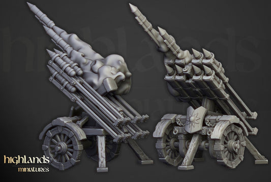 Sunland Rocket Launcher Highland Miniatures Various Scales (US tariffs are pre-paid by us)