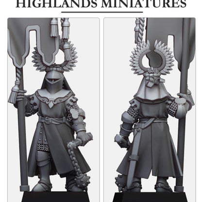 Battle Standard Bearer on Foot Highland Miniatures Hero Various Scales (US tariffs are pre-paid by us)