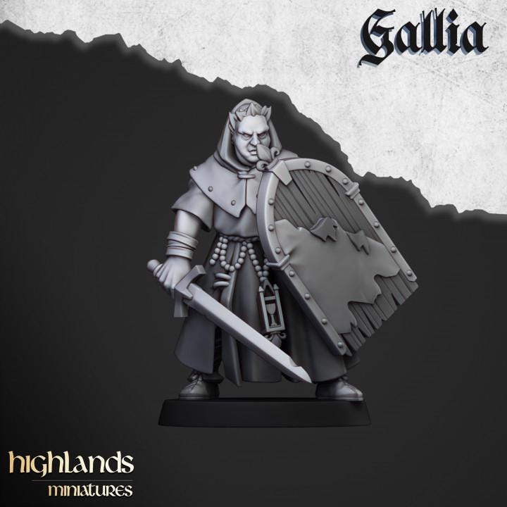 Gallia Pilgrims 11 models and Shrine Highland Miniatures Various Scales (US tariffs are pre-paid by us)