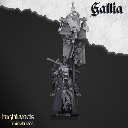 Questing Knights with Command Group 10 models Highland Miniatures Gallia Cavalry Various Scales (US tariffs are pre-paid by us)