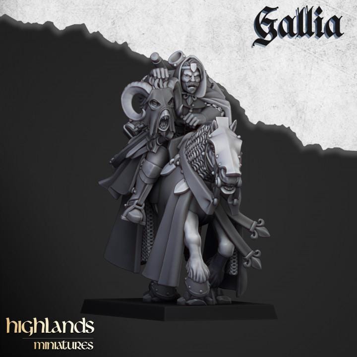 Questing Knights with Command Group 10 models Highland Miniatures Gallia Cavalry Various Scales (US tariffs are pre-paid by us)