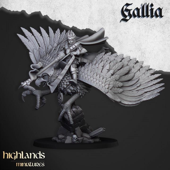 Robert The Gallia on Griffon Highland Miniatures Hero Various Scales (US tariffs are pre-paid by us)
