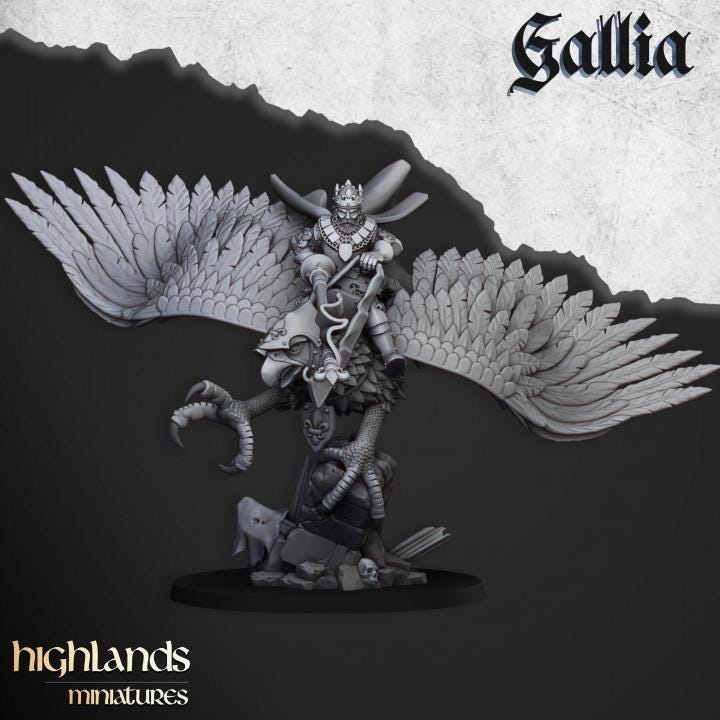 Robert The Gallia on Griffon Highland Miniatures Hero Various Scales (US tariffs are pre-paid by us)