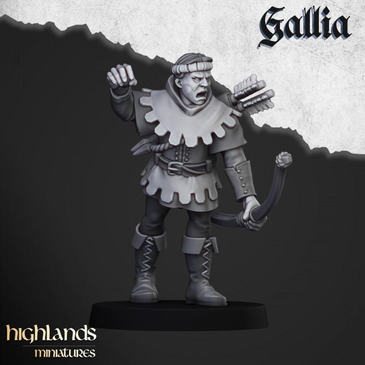 Robin Hood and the Sherwood Archers 10 models Highland Miniatures Various Scales (US tariffs are pre-paid by us)