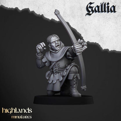 Robin Hood and the Sherwood Archers 10 models Highland Miniatures Various Scales (US tariffs are pre-paid by us)