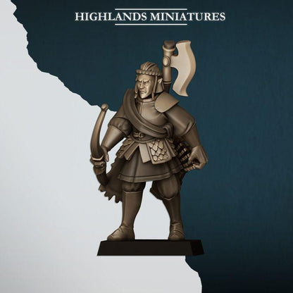 Nemean Lions with Bows Elves with Command Group 10 models Highland Miniatures Various Scales (US tariffs are pre-paid by us)