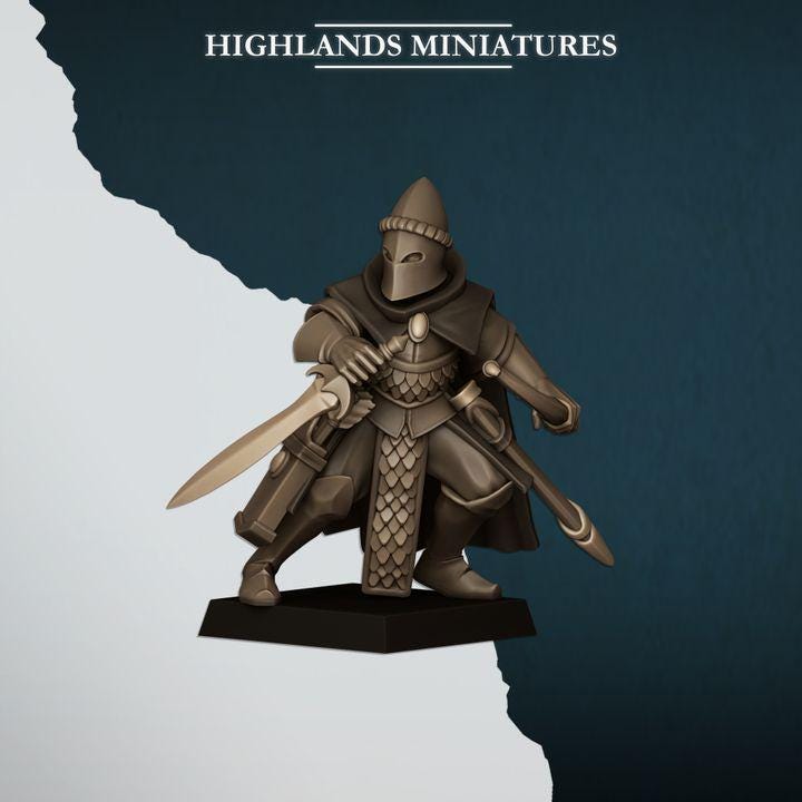 Aegean Elves Shadows 10 models Highland Miniatures Various Scales (US tariffs are pre-paid by us)