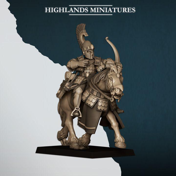 Aegean Elves Sea Hippeis with Command Group 10 models Highland Miniatures Cavalry various scales (US tariffs are pre-paid by us)