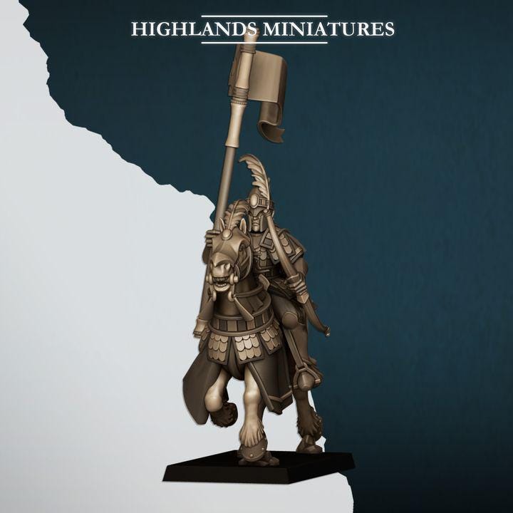 Aegean Elves Sea Hippeis with Command Group 10 models Highland Miniatures Cavalry various scales (US tariffs are pre-paid by us)