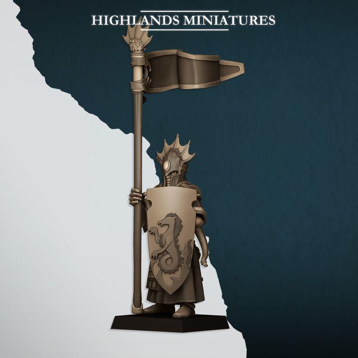 Aegean Sea Guard Aegean Elves with Command Group 10 models Highland Miniatures Various Scales (US tariffs are pre-paid by us)