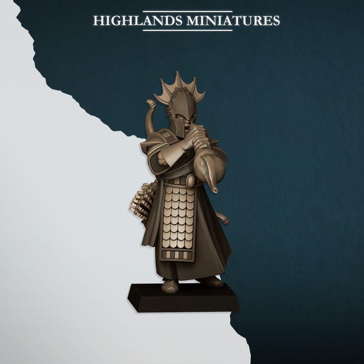Aegean Sea Guard Aegean Elves with Command Group 10 models Highland Miniatures Various Scales (US tariffs are pre-paid by us)
