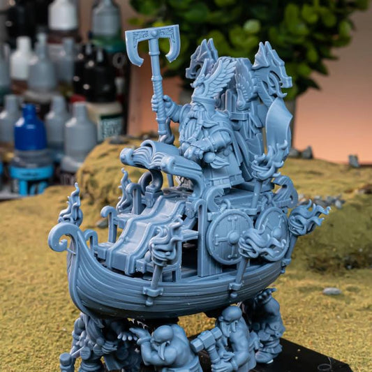 Dwarf King on Throne Highland Miniatures Hero Various Scales (US tariffs are pre-paid by us)