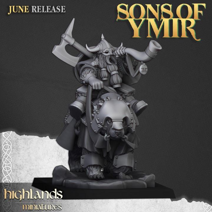 Heavy Dwarf Cavalry 10 models Highland Miniatures Various Scales (US tariffs are pre-paid by us)