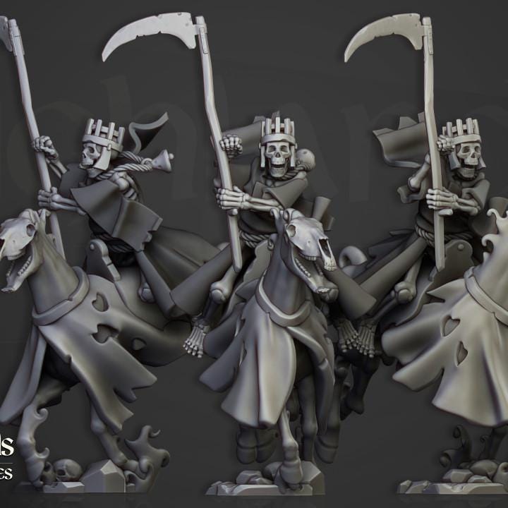 Spectral Cavalry 10 models Highland Miniatures Transilvanya Undead Cavalry various scales (US tariffs are pre-paid by us)