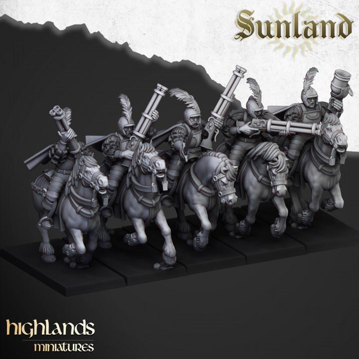 Sunland Pistoliers 5 models Highland Miniatures Various Scales (US tariffs are pre-paid by us)