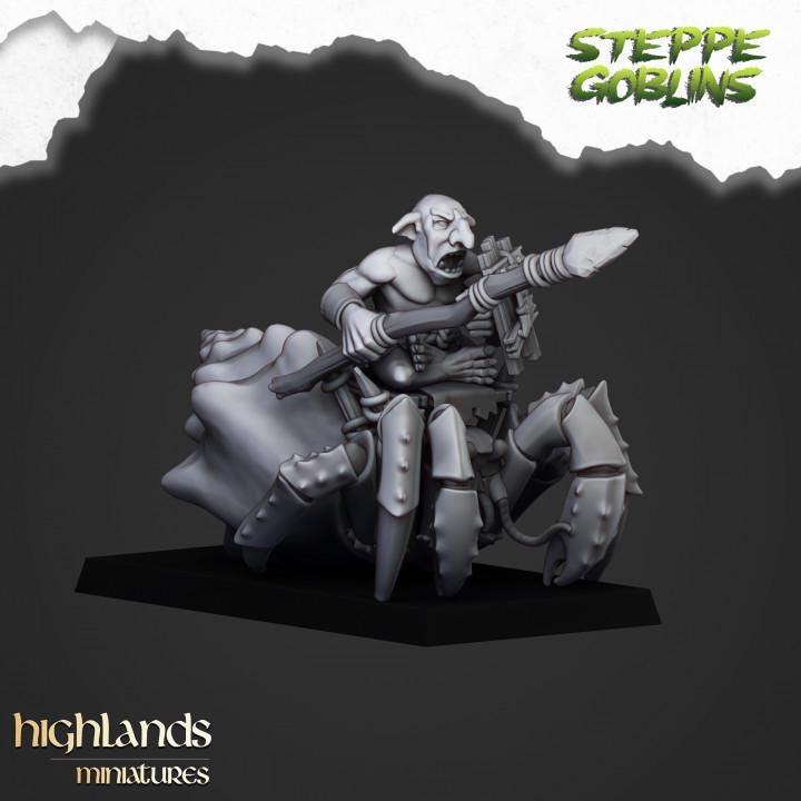 Mounted Coast Goblins 10 models Highland Miniatures Various Scales (US tariffs are pre-paid by us)