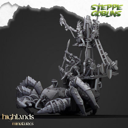 Mounted Coast Goblins on Giant Crab Highland Miniatures Various Scales (US tariffs are pre-paid by us)