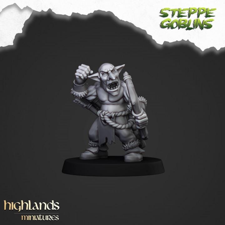 Steppe Goblin with Bows 10 models Highland Miniatures Various Scales (US tariffs are pre-paid by us)