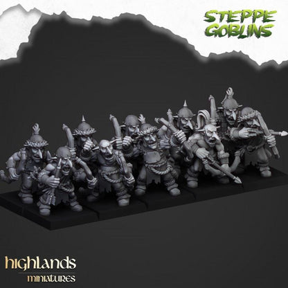 Steppe Goblin with Bows 10 models Highland Miniatures Various Scales (US tariffs are pre-paid by us)