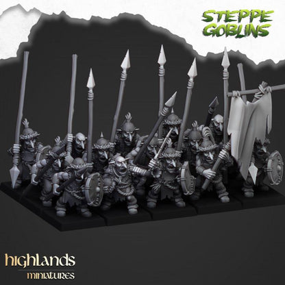 Steppe Goblins and Command Group 10 models Highland Miniatures Various Scales (US tariffs are pre-paid by us)