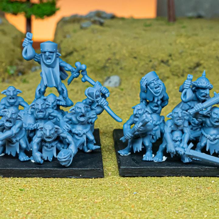 Steppe Goblors 10 models Highland Miniatures Goblins Various Scales (US tariffs are pre-paid by us)