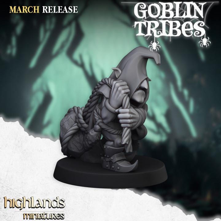Swamp Goblins Stonethrowers 5 models Highland Miniatures Various Scales (US tariffs are pre-paid by us)