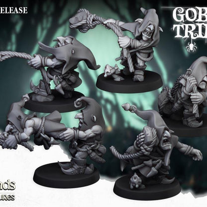 Swamp Goblins Stonethrowers 5 models Highland Miniatures Various Scales (US tariffs are pre-paid by us)