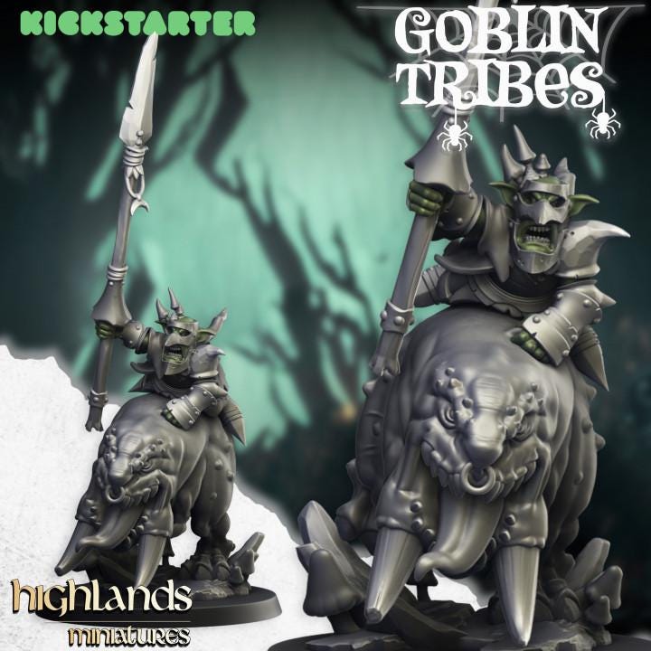 The Goblin Leader Highland Miniatures Hero Various Scales (US tariffs are pre-paid by us)