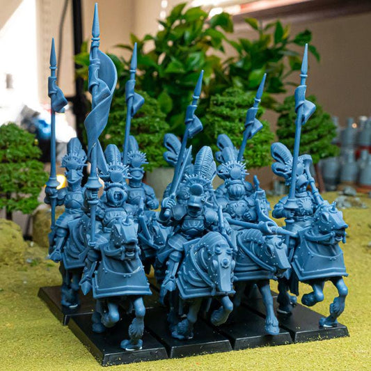 Sunland Golden Flames Knights 10 models Highland Miniatures Cavalry Various Scales (US tariffs are pre-paid by us)