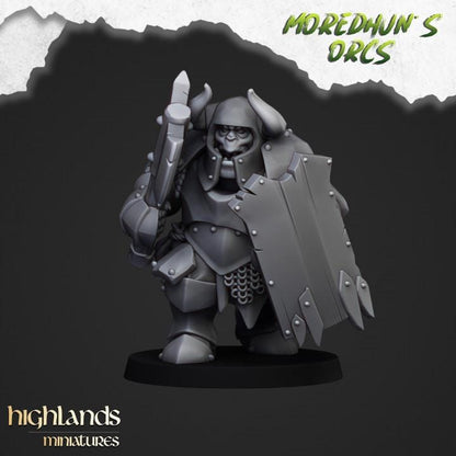 Armoured Orcs Infantry with Command 10 models Highland Miniatures Various Scales (US tariffs are pre-paid by us)