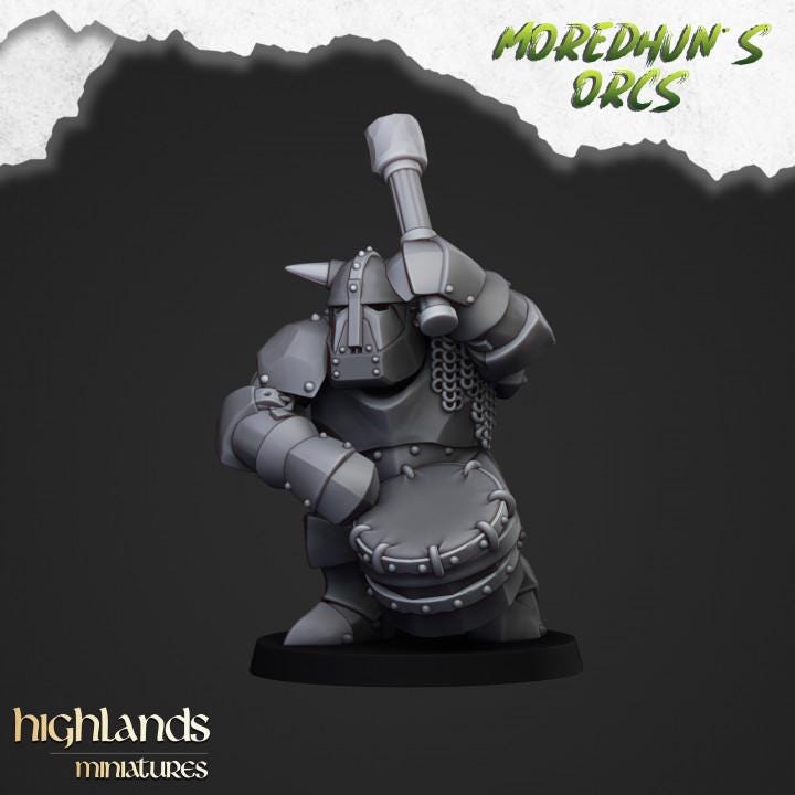Armoured Orcs Infantry with Command 10 models Highland Miniatures Various Scales (US tariffs are pre-paid by us)