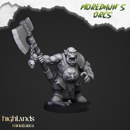 Borgok Skullcrusher Orc Hero Highland Miniatures Various Scales (US tariffs are pre-paid by us)